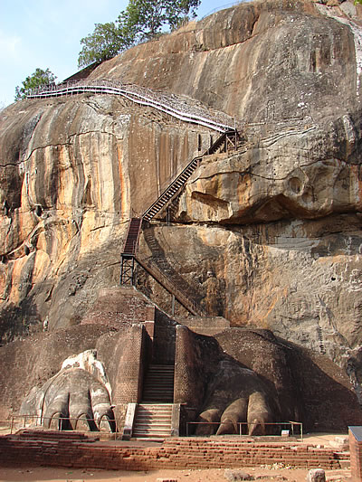 Sigiriya lion paw gate, Sri Lanka  (c) 2010 by John Goss